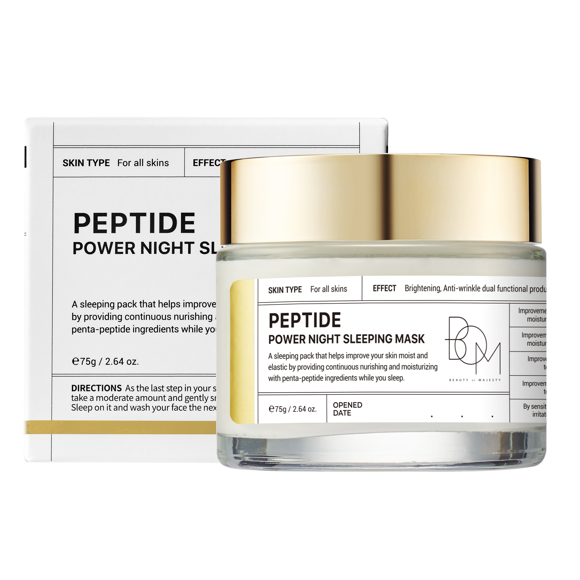 B.O.M Peptide Power Night Sleeping Mask 1 Peptide Power Night Sleeping Mask